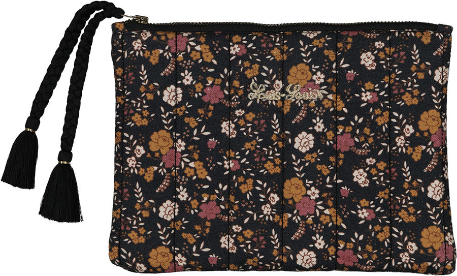 Pocket Tila Twill Brushed Romantic Flower Black