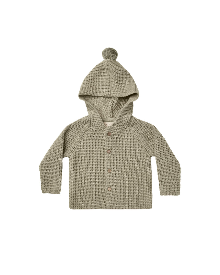Tassle Cardigan Heathered Fern