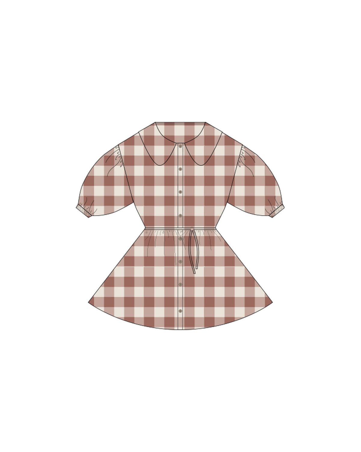 Olive Dress Ruby Plaid