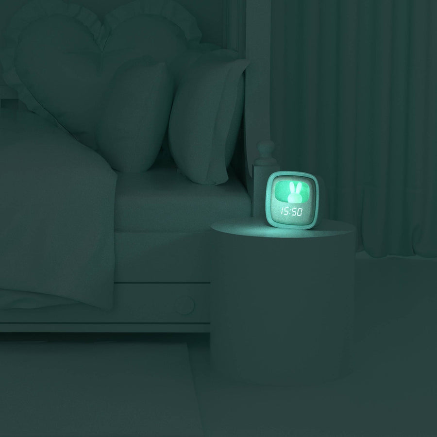 Billy Clock and light - Turquoise