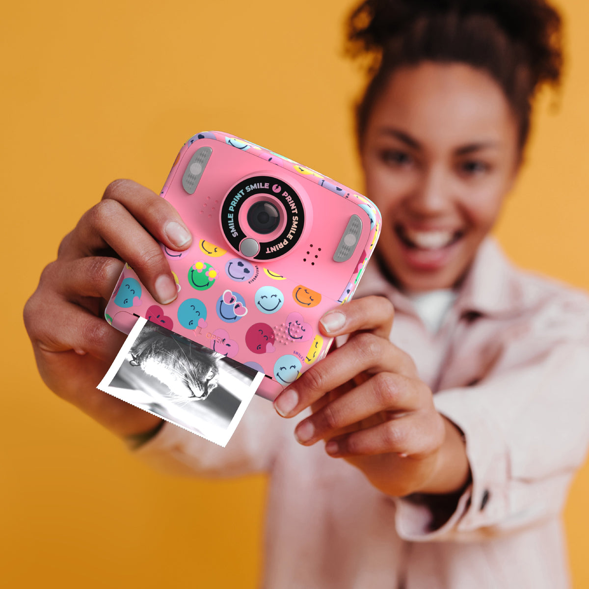 Appareil photo instantané rose pour enfant Pixismiley Smiley World MOB, vue 8