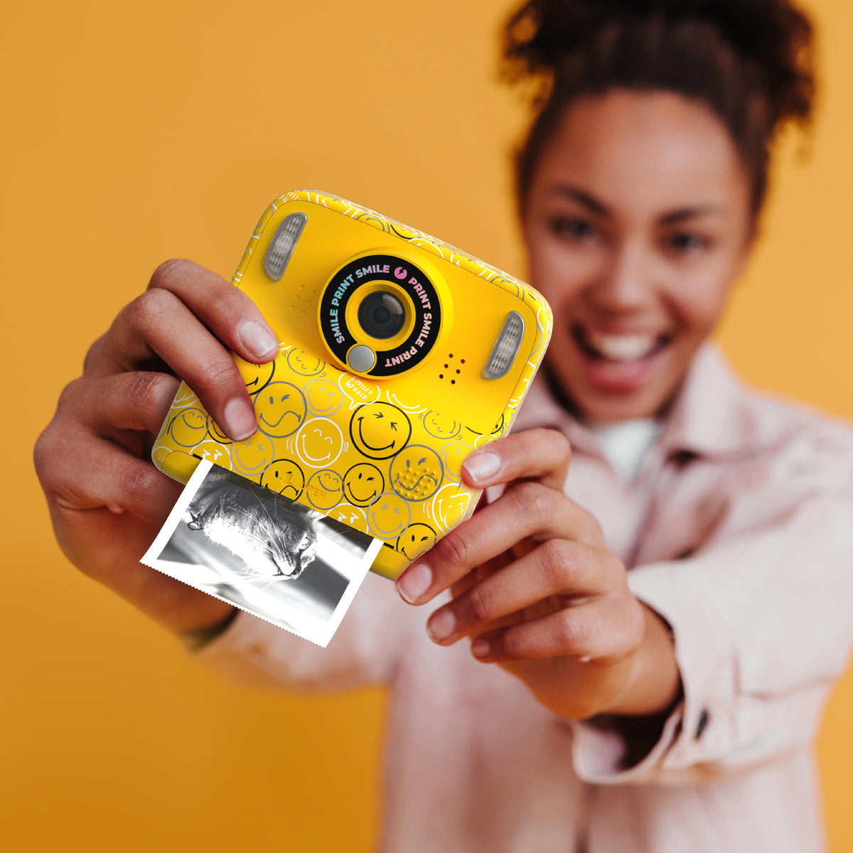 Appareil photo instantané jaune pour enfant Pixismiley Smiley World MOB, vue 8