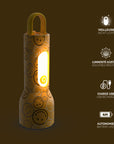 Lampe veilleuse Smiley Glowy Smiley Jaune pour enfant MOB, silicone souple doux au toucher