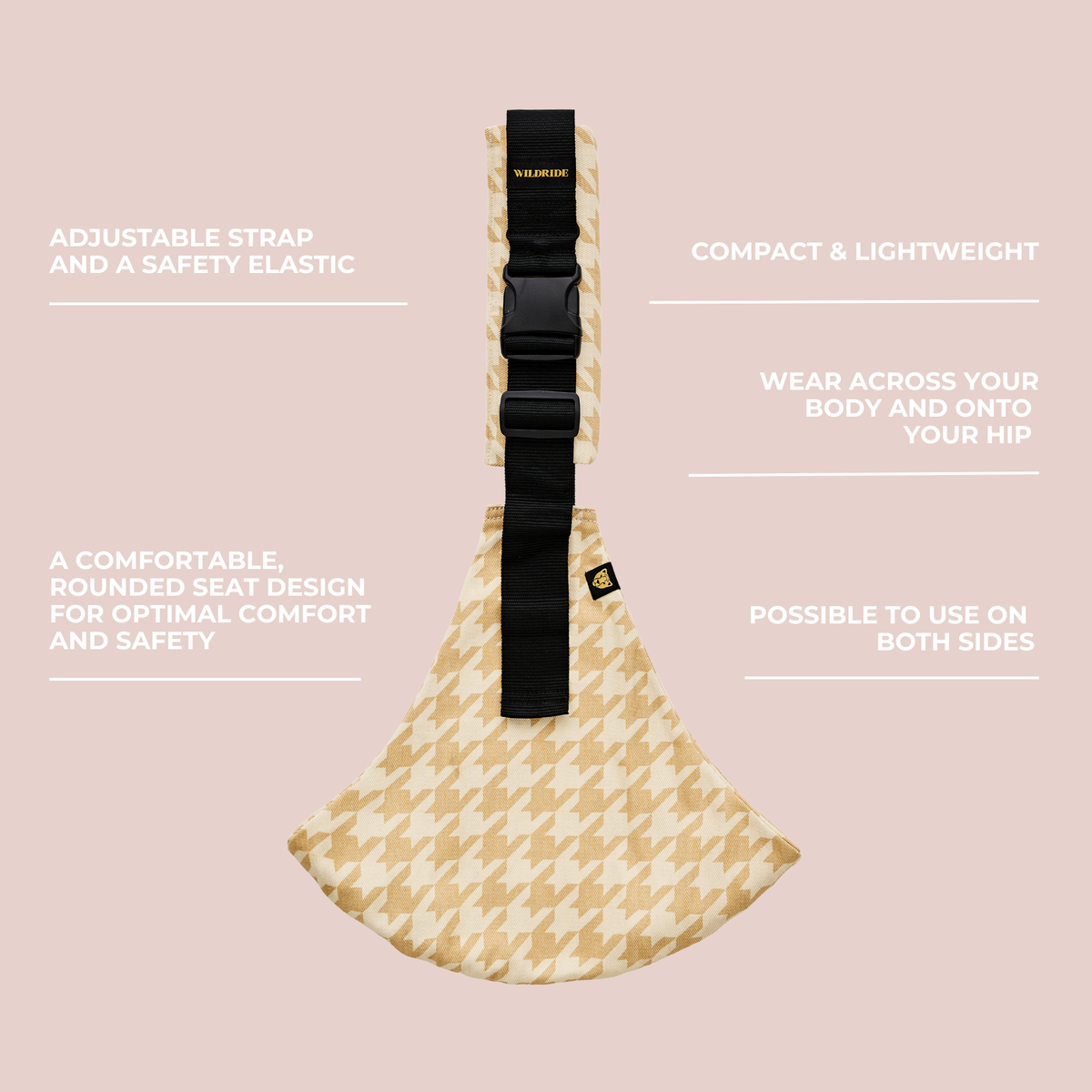 Toddler Carry Sand Houndstooth (Pied de poule)