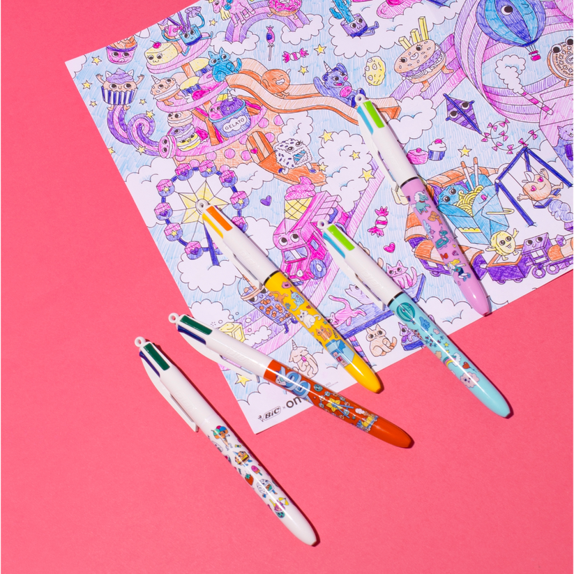 BIC x OMY - COFFRET 5 STYLOS KAWAII