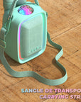 Singy Party bleue MOB, trois modes de diffusion : Bluetooth, SD, AUX