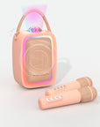 Enceinte karaoké lumineuse rose pour enfant Singy Party MOB, lumières multicolores