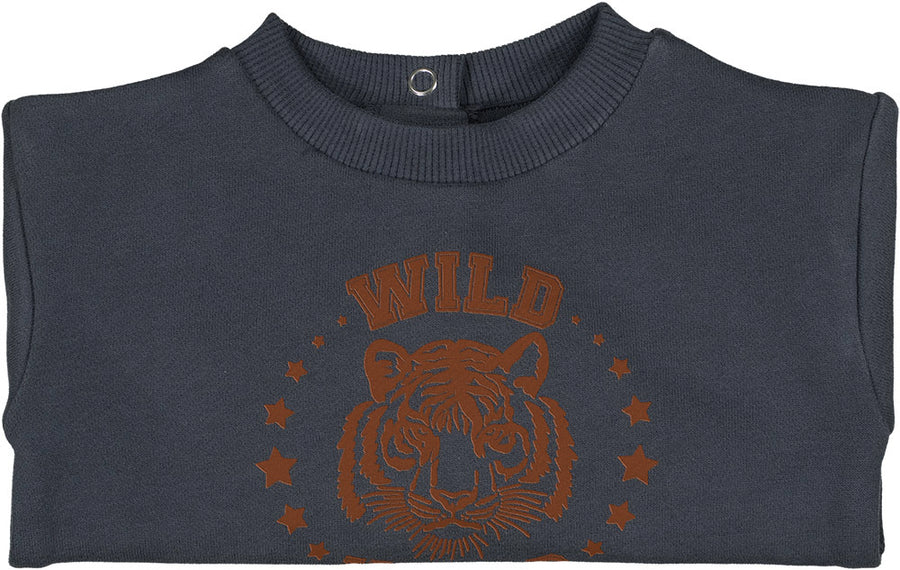 Sweat Jim Cotton Fleece Tigre Carbon