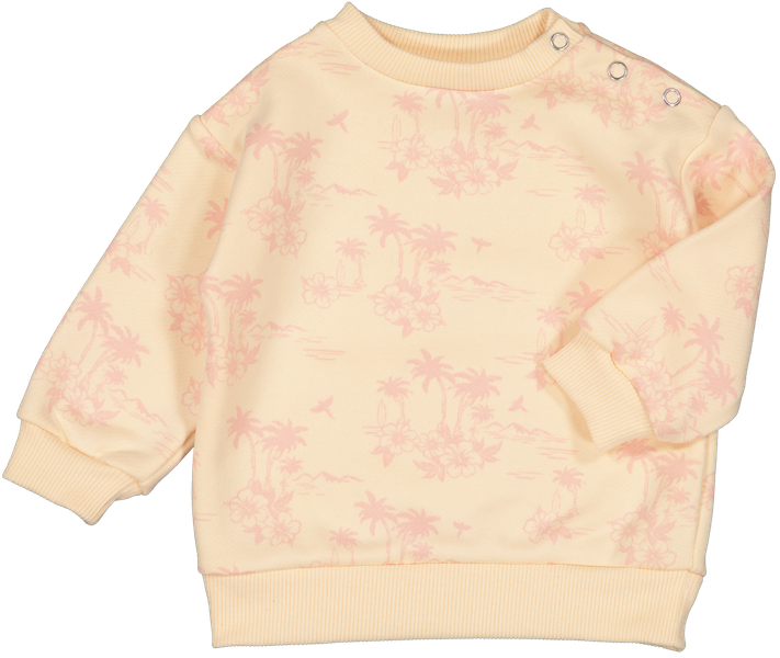 Sweat Jimmy Cotton Fleece Hawai Pink