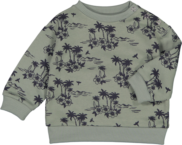 Sweat Jimmy Cotton Fleece Hawai Light Khaki