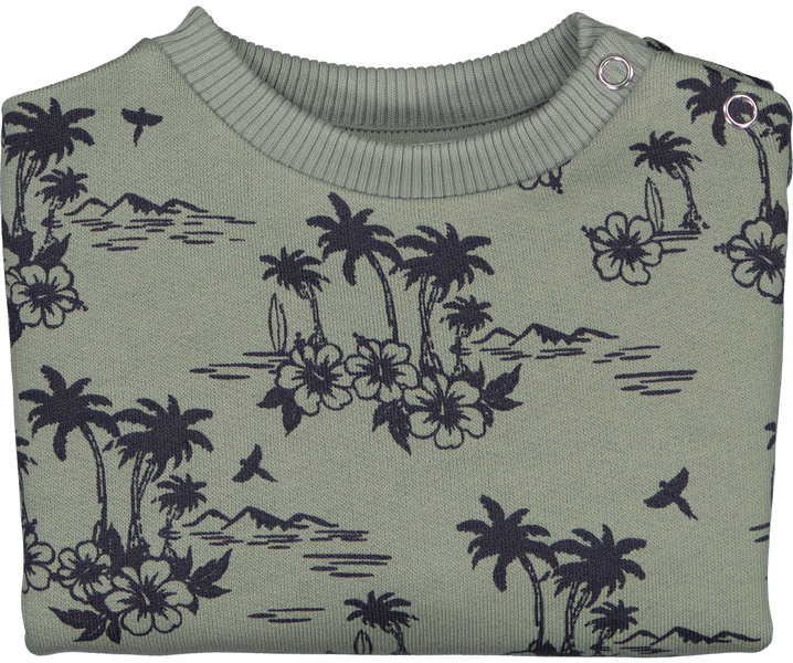 Sweat Jimmy Cotton Fleece Hawai Light Khaki