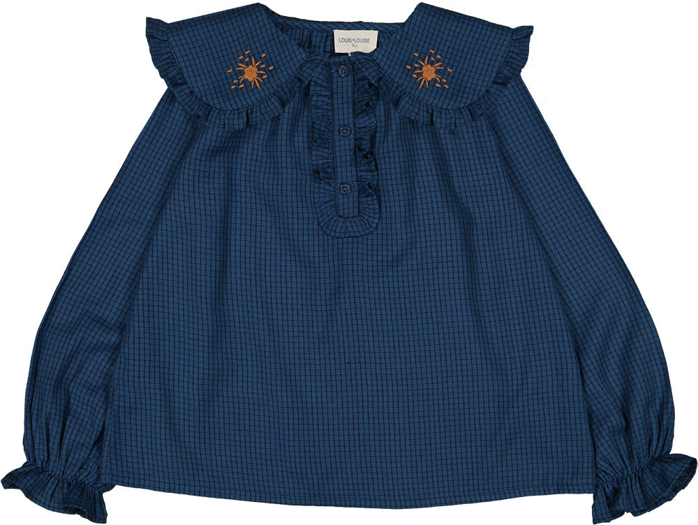 Tunic Lala Twill Brushed Check Navy