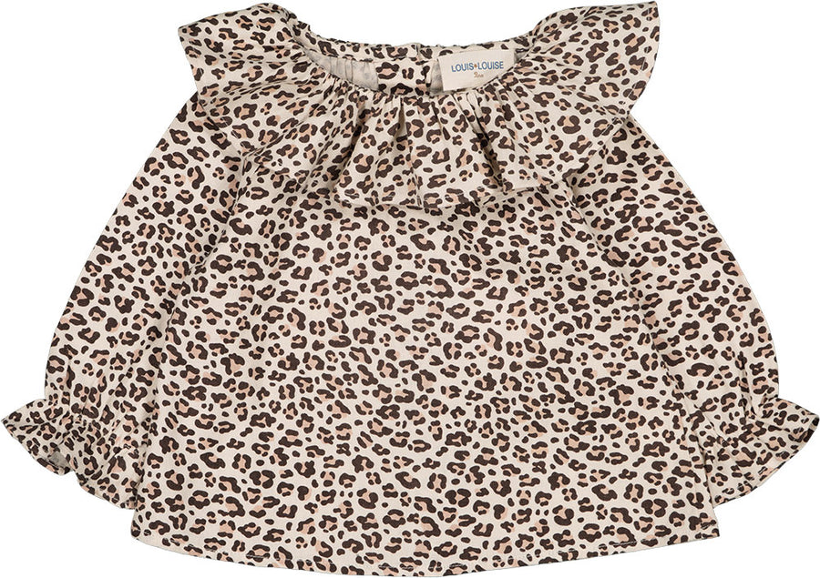 Tunic Lilie Twill Brushed Leopard Beige