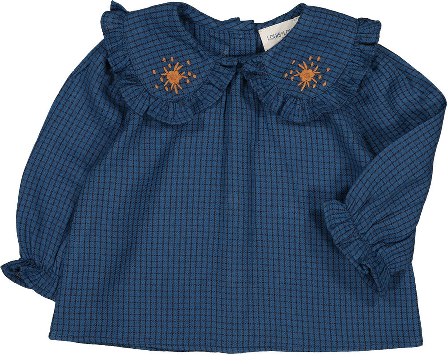 Tunic Nini Twill Brushed Check Navy