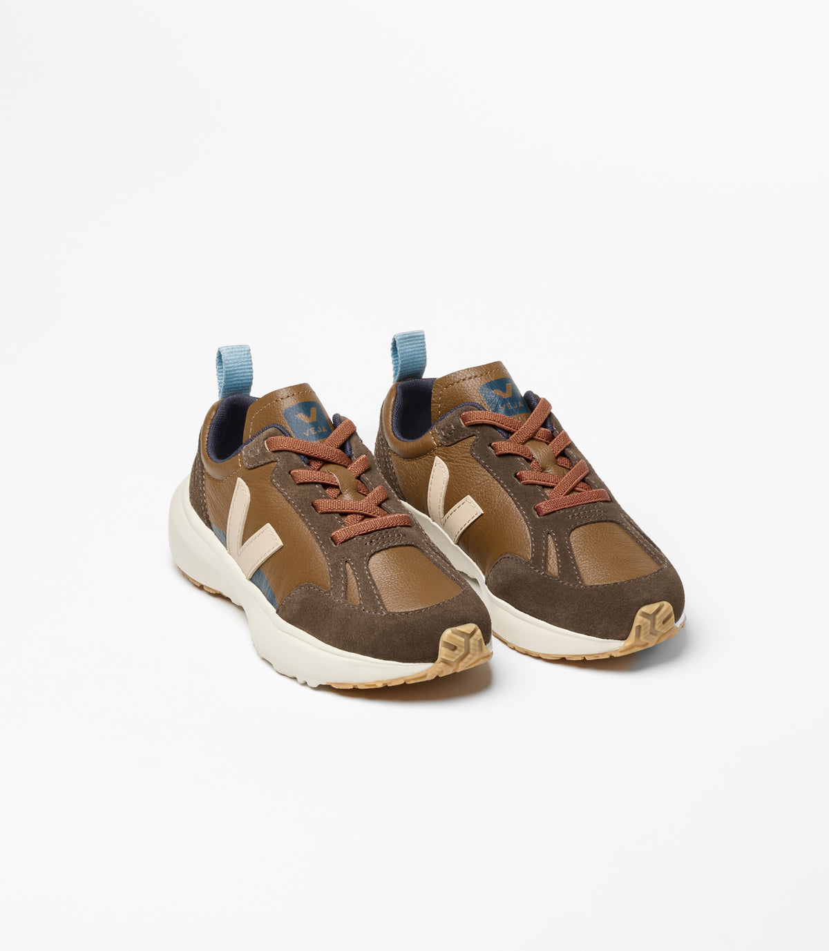 Veja X Bonpoint Small Canary Brown Almond