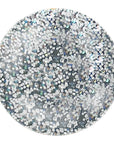 Waterbased Nail Polish Kids Green -  Glitter Silver Dreamer