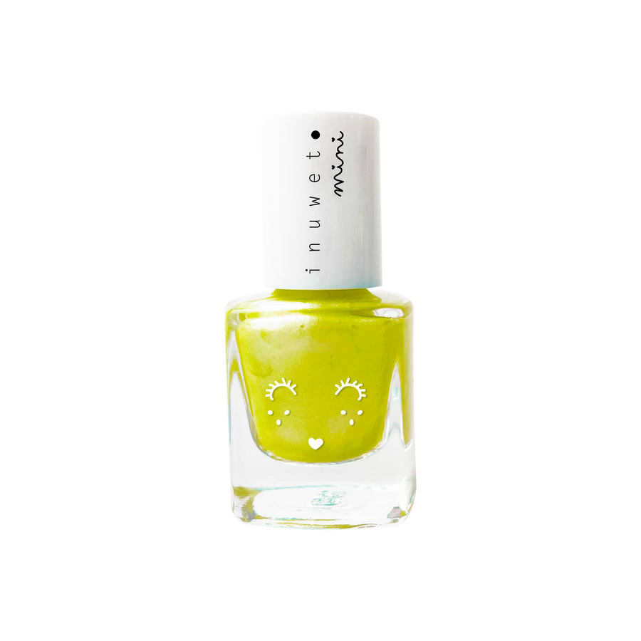 Waterbased Nail Polish Kids - Neon Yellow - Pineapple Scent