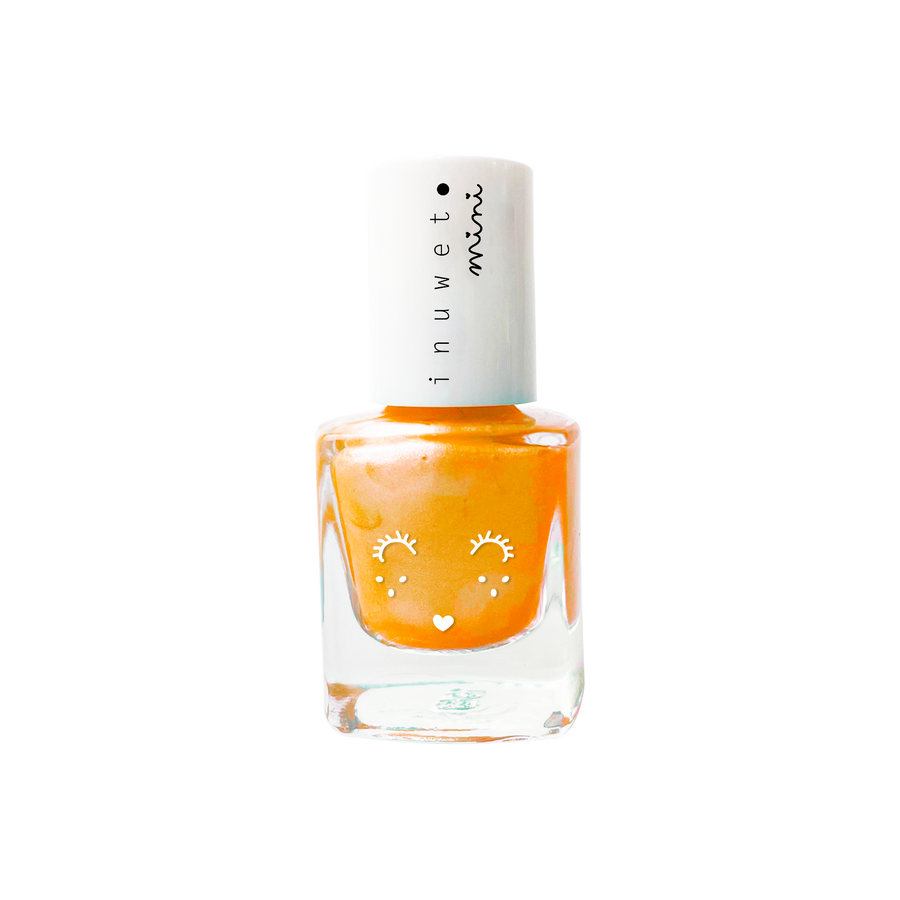 Waterbased Nail Polish Kids - Neon Orange - Papaya Scent