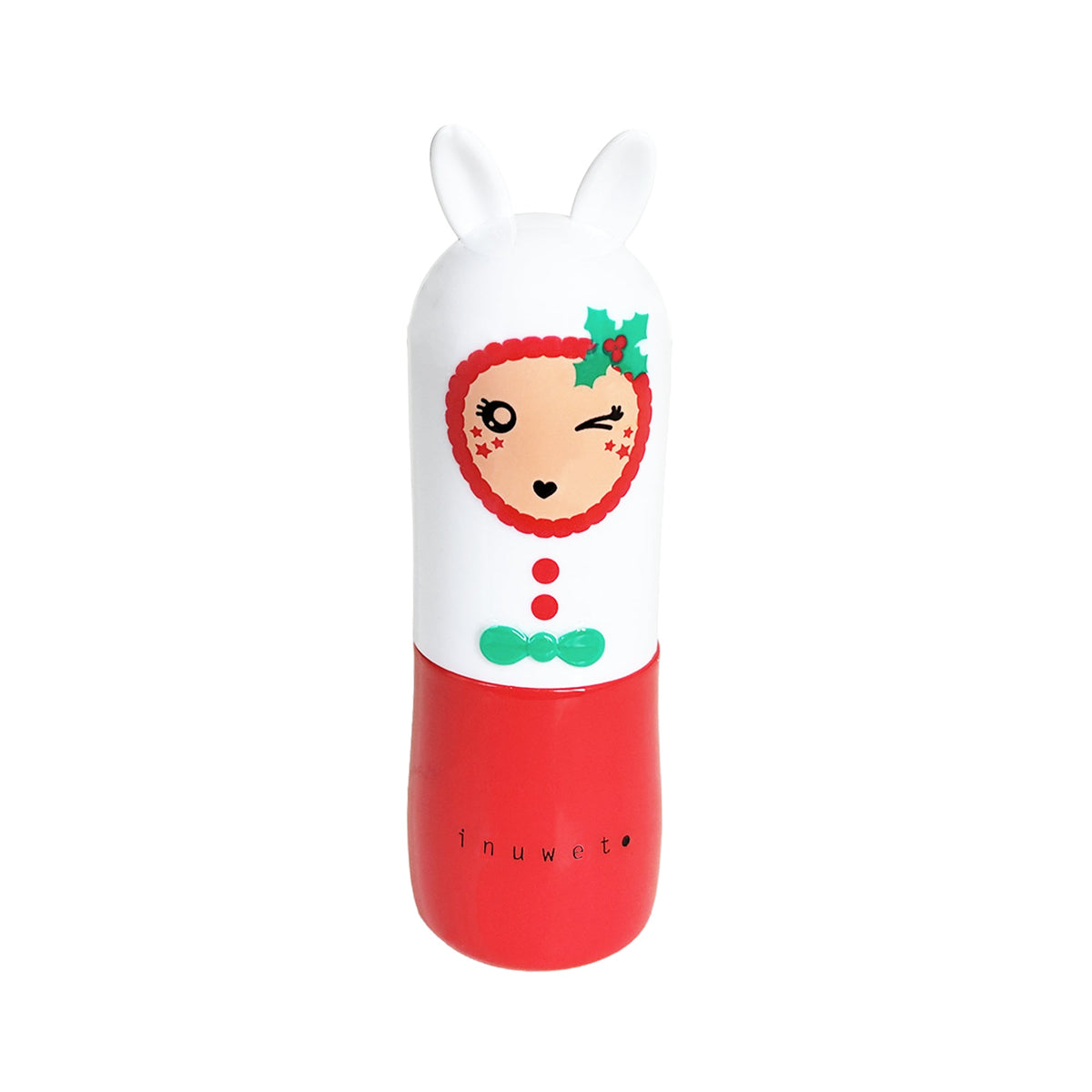 Baume à lèvres enfant pêche Inuwet Santa, minois de lutin de Noël, nouveauté de la saison