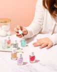 Waterbased Nail Polish Kids Green - Gold Golden Game