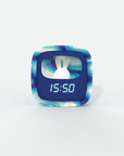 Réveil enfant Billy Clock Blue Waves MOB, réveil veilleuse avec petit lapin lumineux