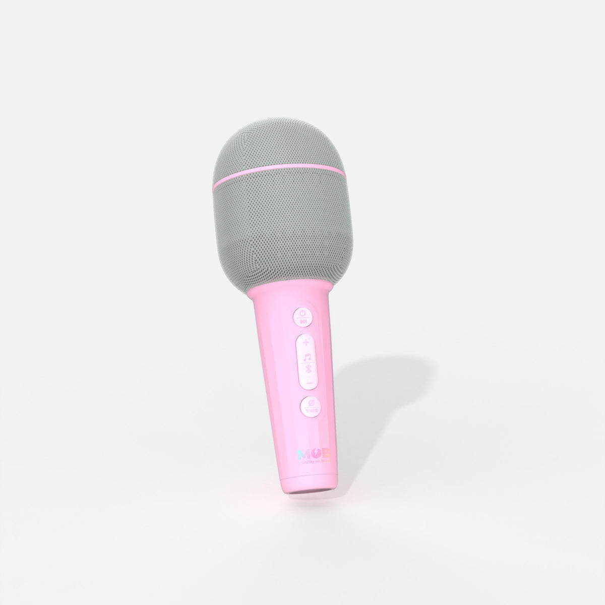 Micro karaoké sans fil enfant Groovy Marshmallow MOB, haut-parleur intégré