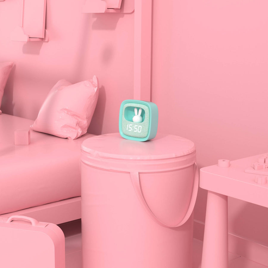 Billy Clock and light - Turquoise