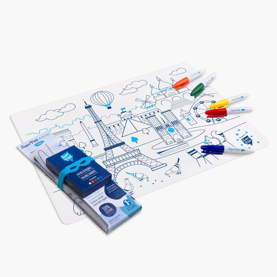 Paris – Set De Table À Colorier