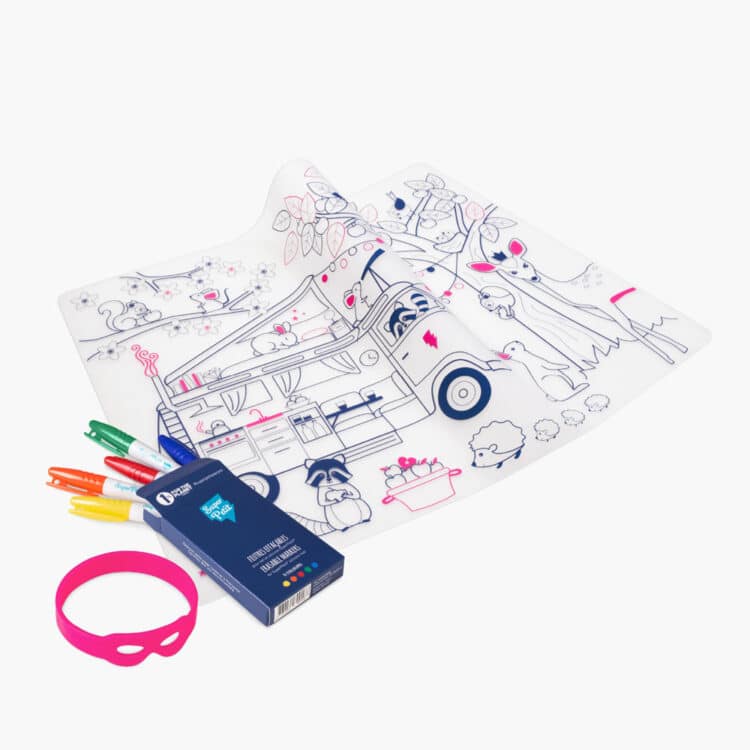 Dream Van – Set De Table À Colorier