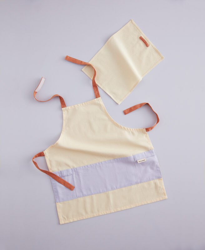 Ensemble tablier jaune clair KID'S HUB