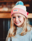 Bonnet Color Block Pink Ice