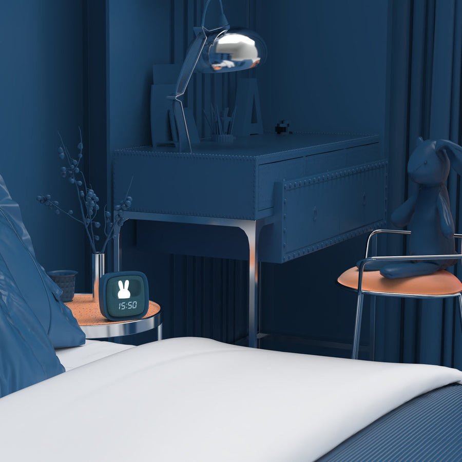 Billy Clock and light - Dark Blue