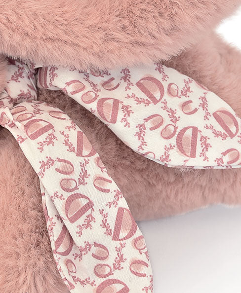 Peluche lapin pantin rose Lapin DOUDOU – taille 25 cm