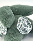 Peluche lapin pantin vert sauge Lapin DOUDOU – idéal en cadeau de naissance