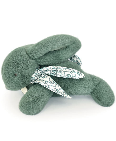Peluche lapin pantin vert sauge Lapin DOUDOU – peluche lapin 25 cm Doudou et Compagnie