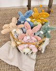 Doudou plat lapin rose Lapin DOUDOU – taille 18 cm