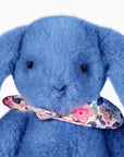 Peluche Lapin Fleurette bleu 25 cm – taille 25 cm