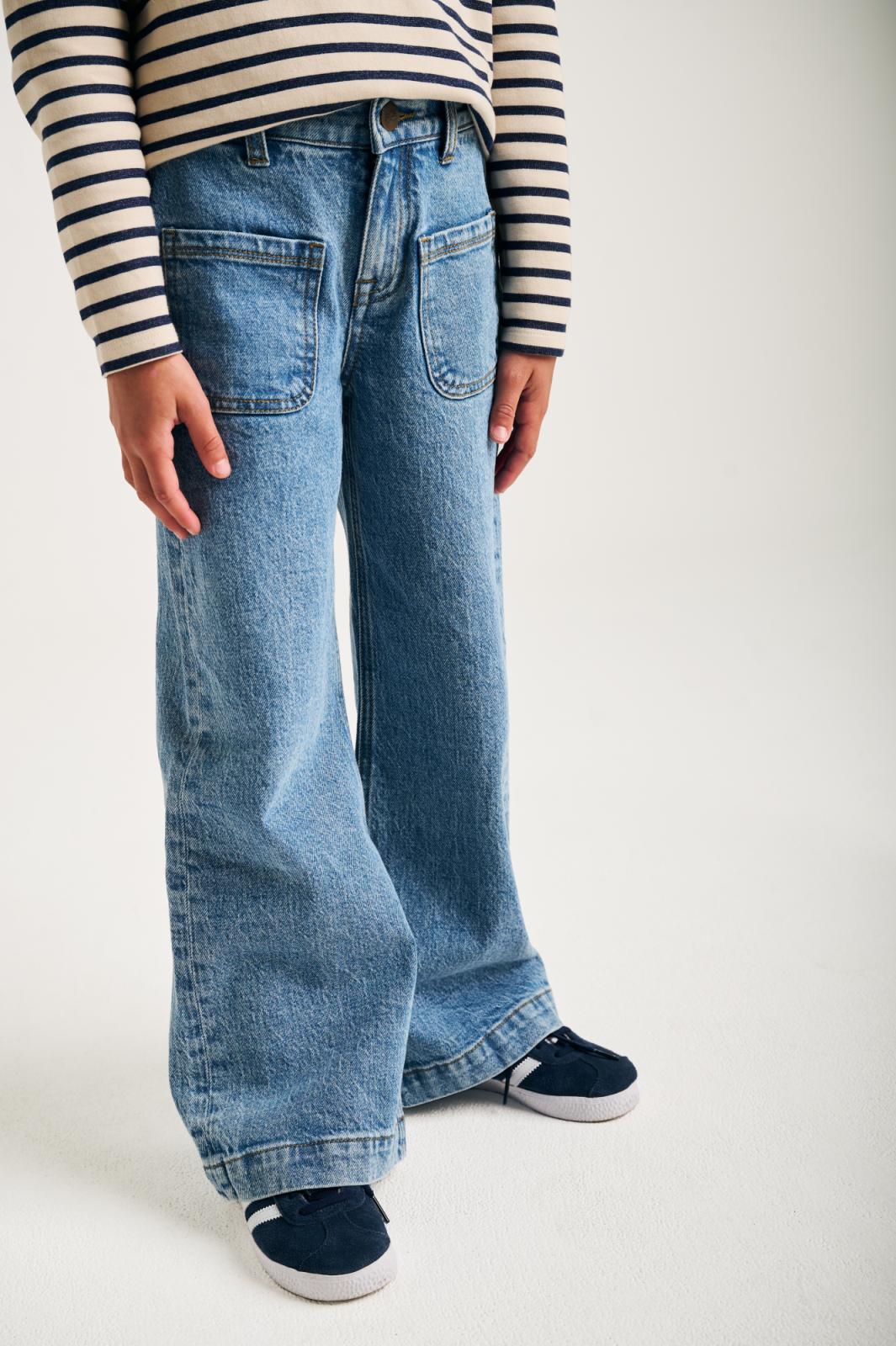 Juene Wide Denim Medium Stonewash