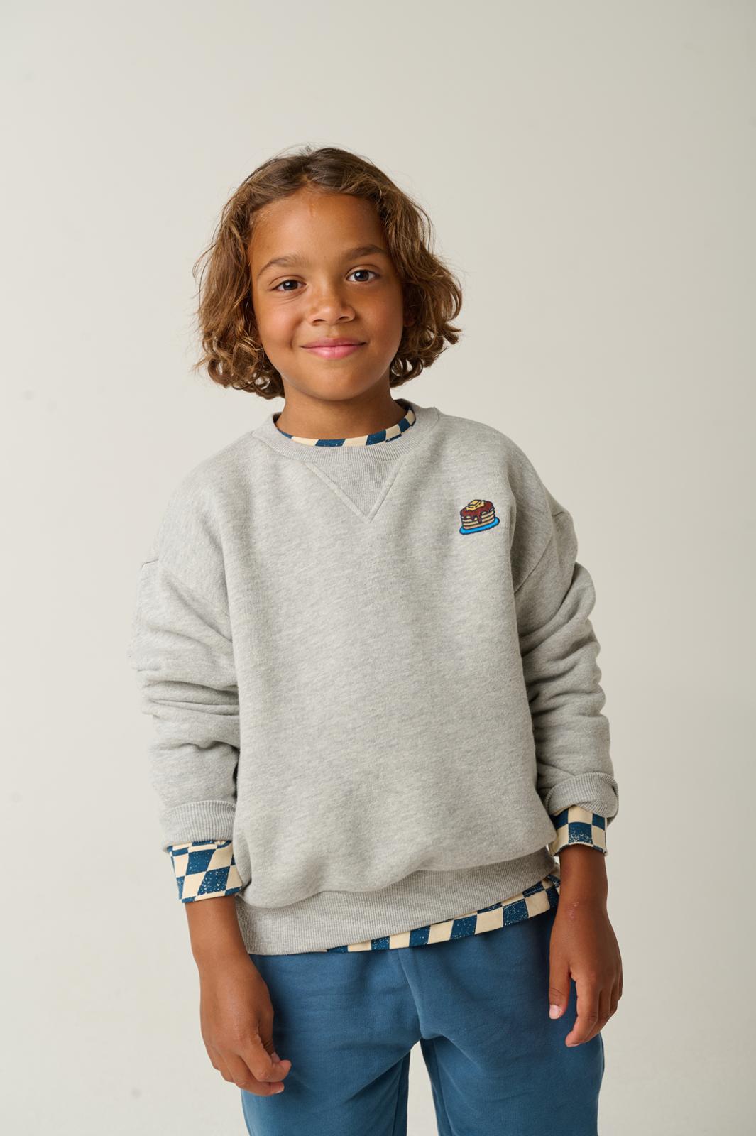 Sweatshirt Durham light grey melange