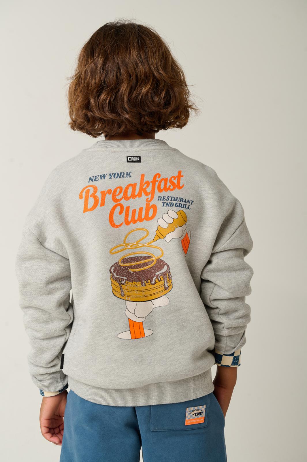 Sweatshirt Durham light grey melange