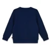 Sweat LEGO® LWSKY 100 bleu marine - grand logo LEGO en relief sur le devant