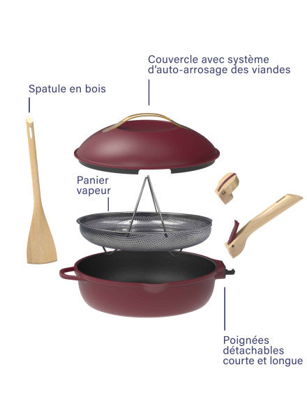 La Fabuleuse Poele 28Cm - Rubis