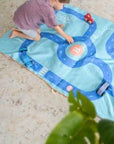 PlayTowel L (180 x 100cm) - Circuit bleu