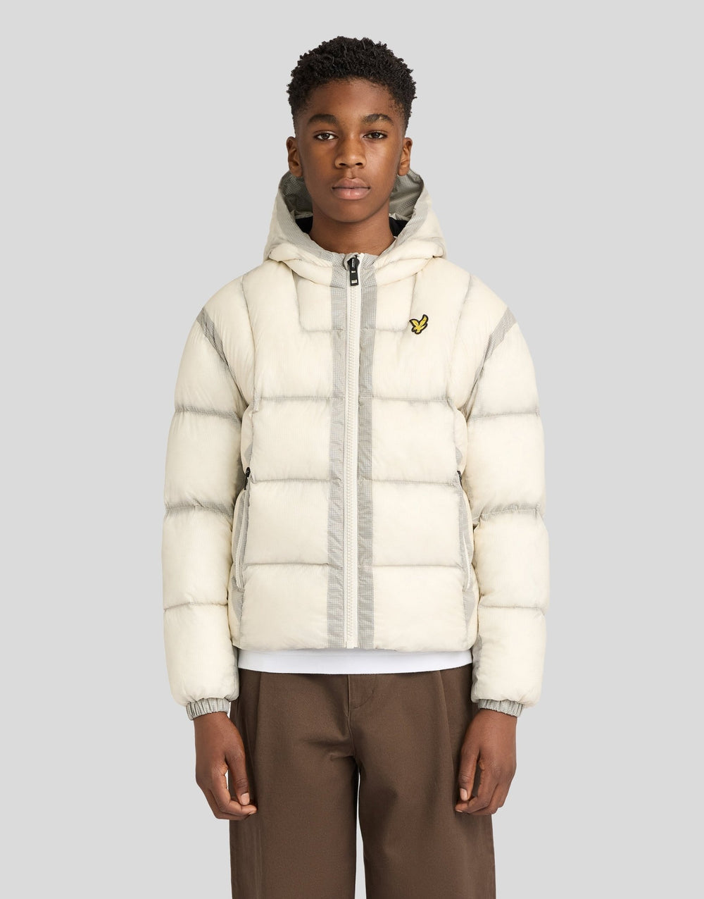 Translucent Parka Jacket Putty