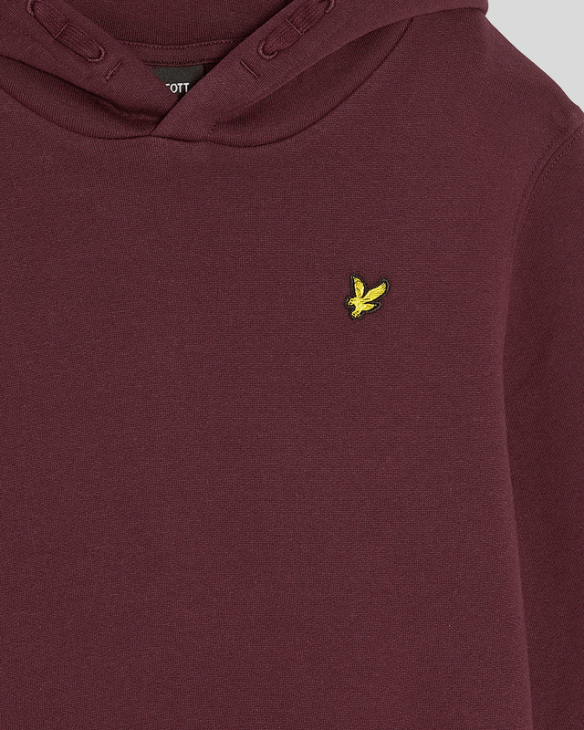 Brush Back Pullover Hoodie Burgundy
