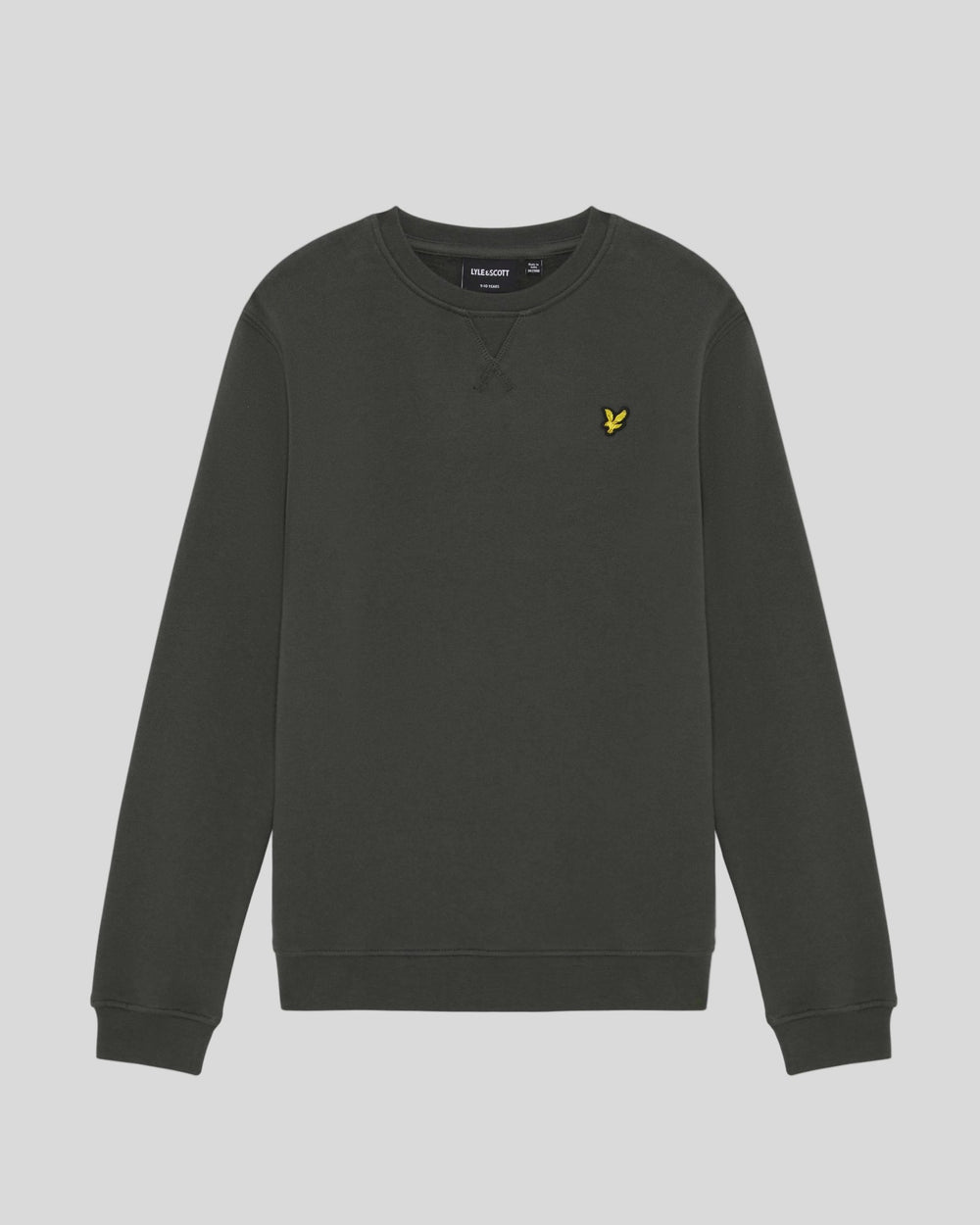 Brush Back Crew Neck Sweatshirt Gunmetal