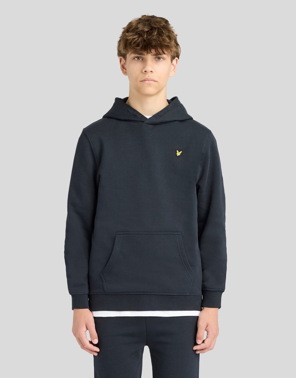 Brush Back Pullover Hoodie Dark Navy