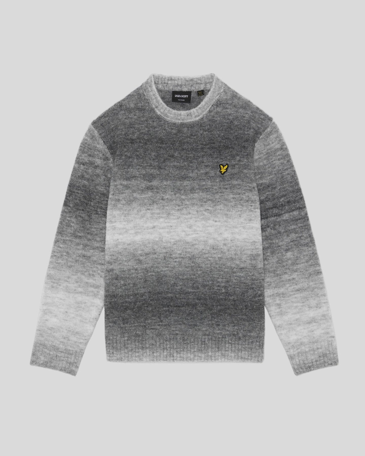 Ombre Crew Neck Jumper Observer Grey