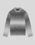 Ombre Crew Neck Jumper Observer Grey