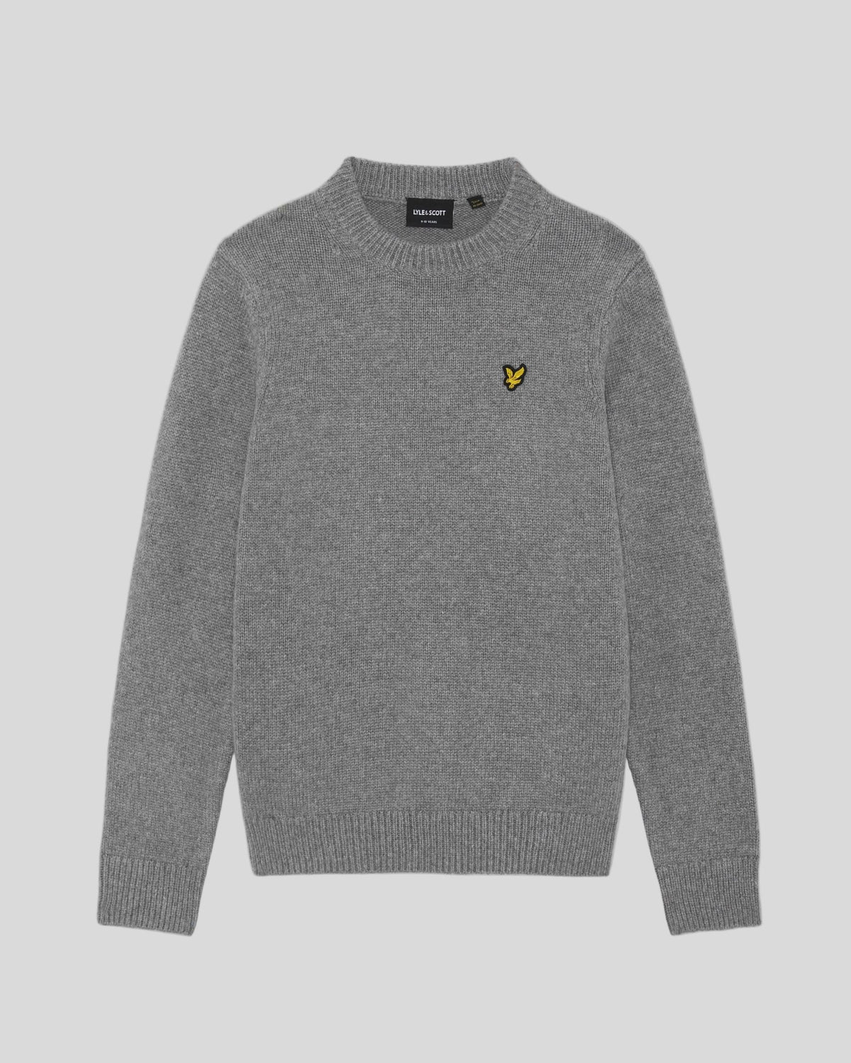 Melange Crew Neck Jumper Mid Grey Marl